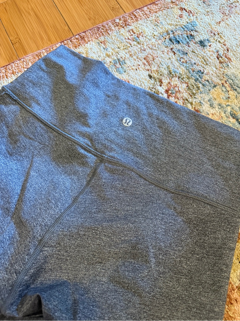 Lululemon High-Waist Leggings in Charcoal Gray (older style)